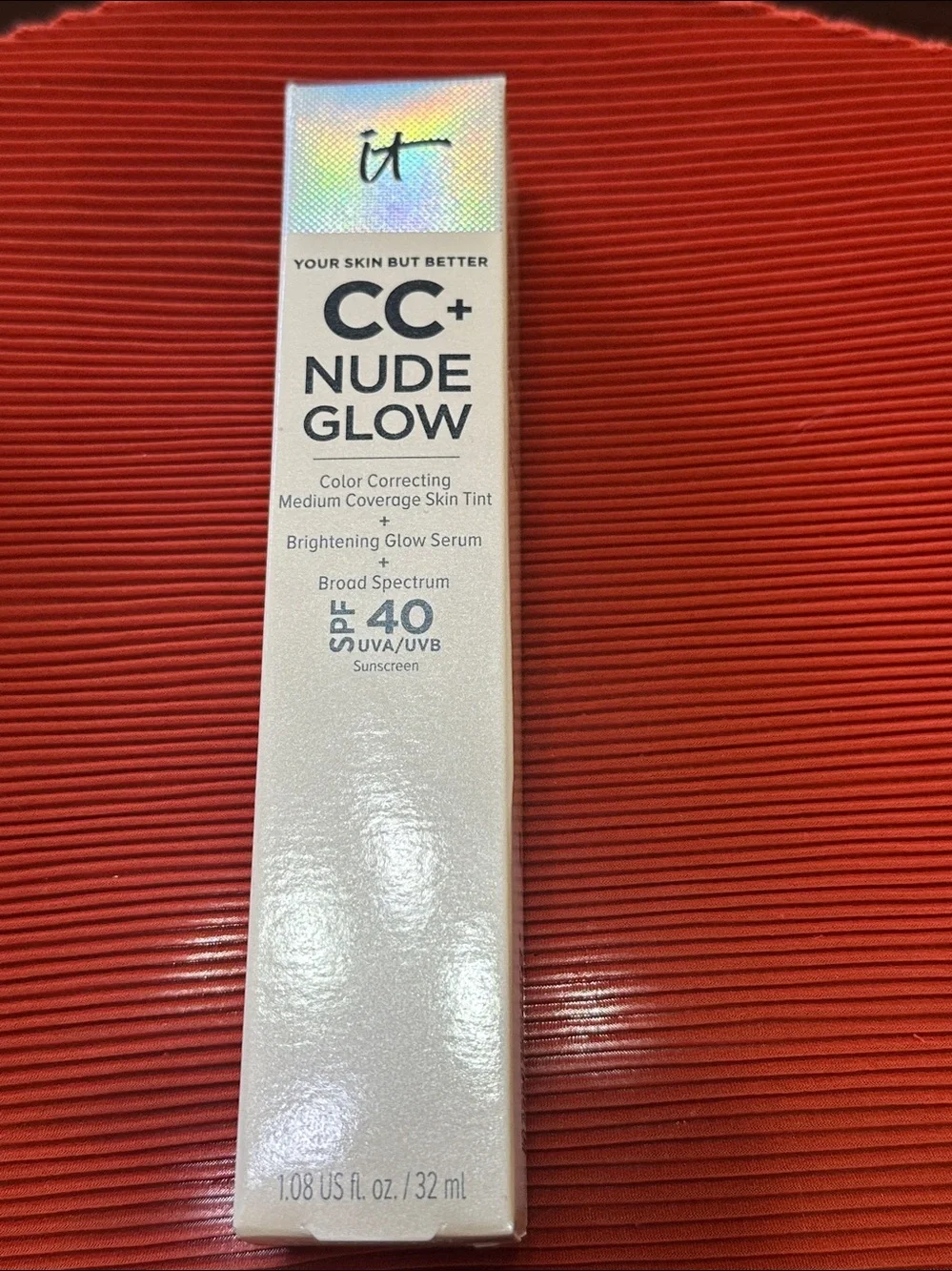 NIB - IT Cosmetics CC+ Nude Glow Color-Correcting Serum SPF 40 – Neutral Medium